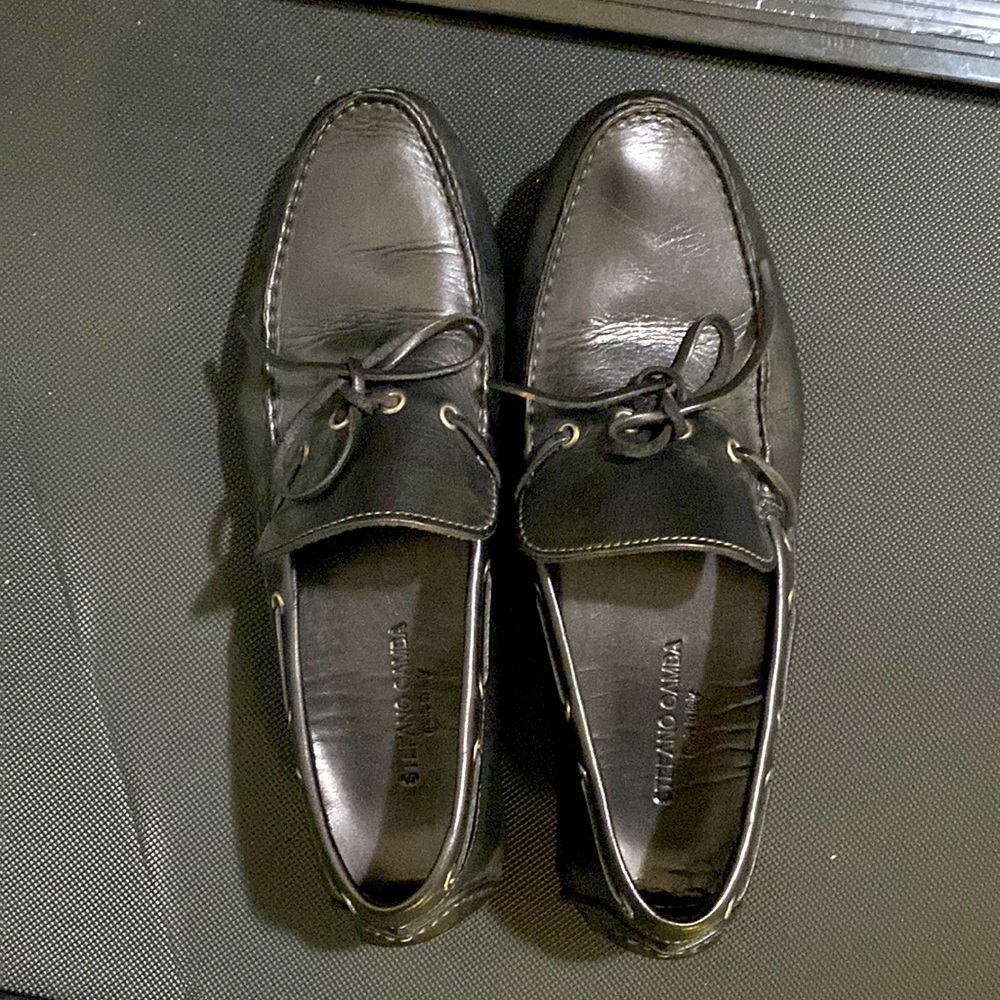 Black Stefano gamba loafers size 9.5